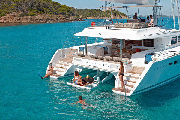 Lagoon 560s2 at anchor