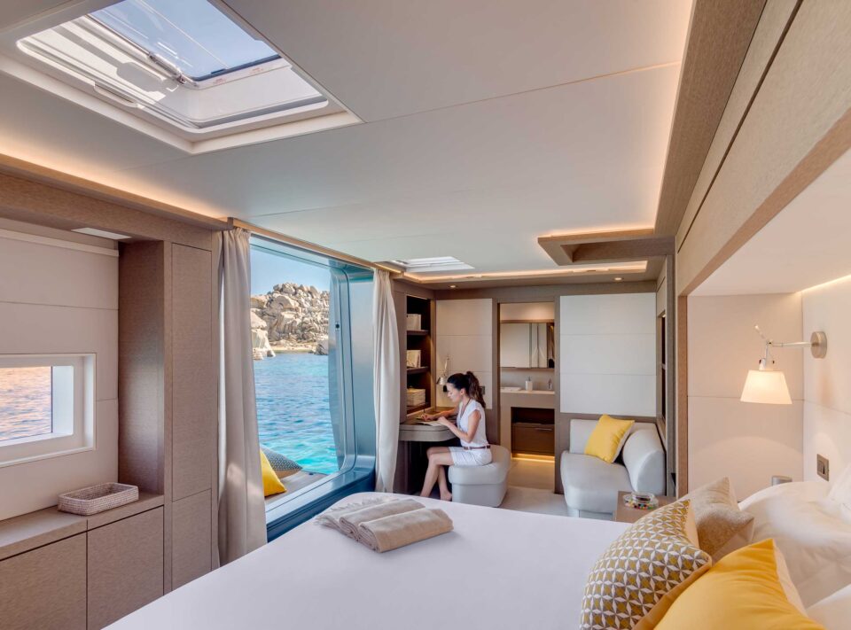Lagoon Seventy8 master cabin bathing platform