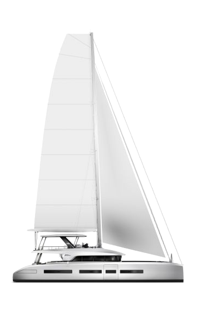 Sailing Catamarans Side Profile