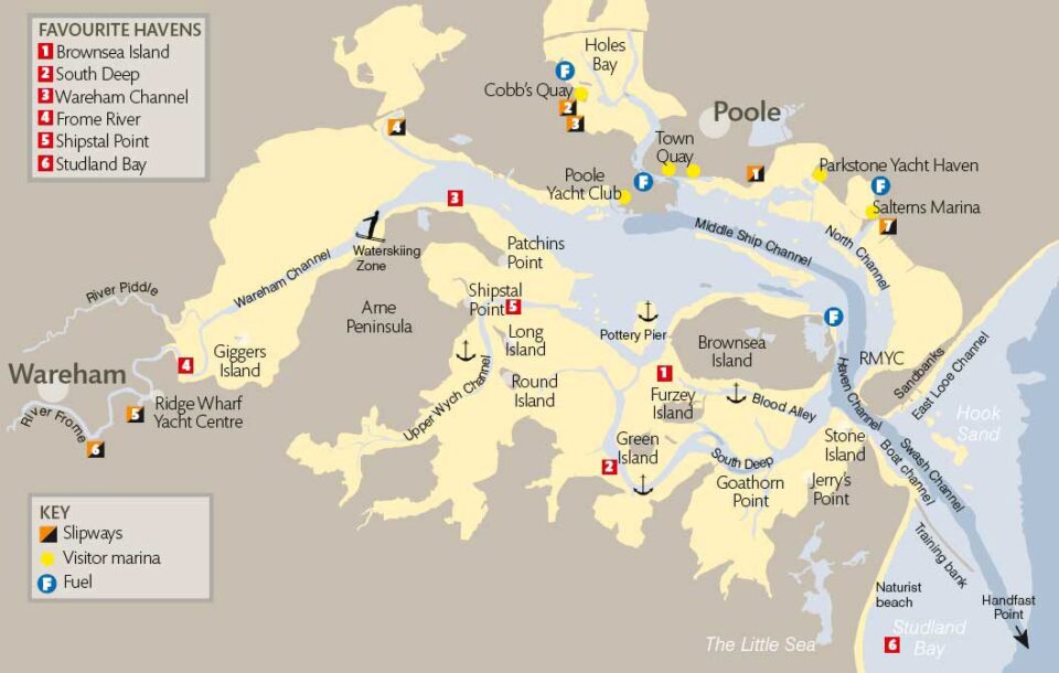 poole harbour map