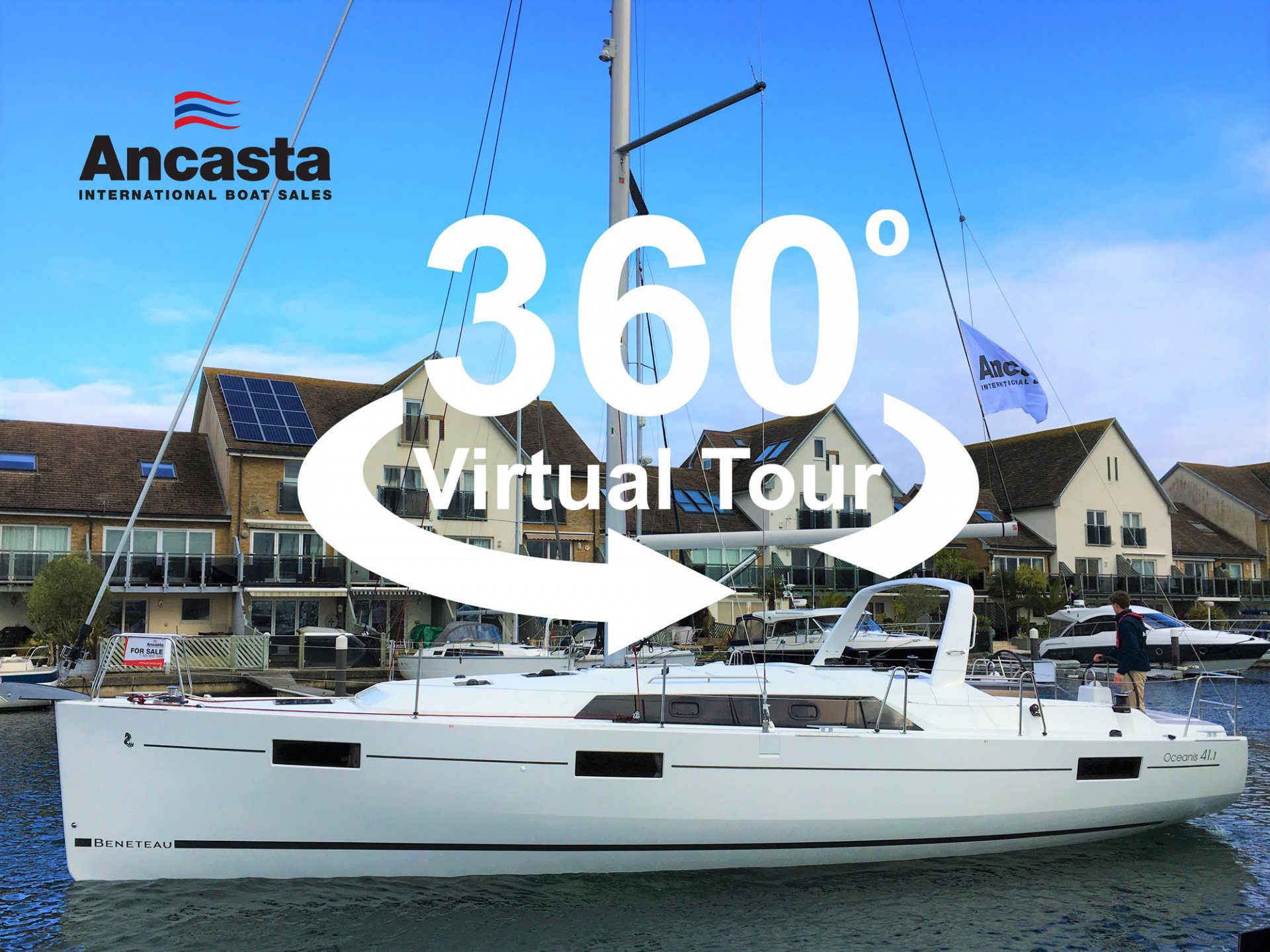 Ancasta 360 tour Beneteau Oceanis 41.1 stock boat