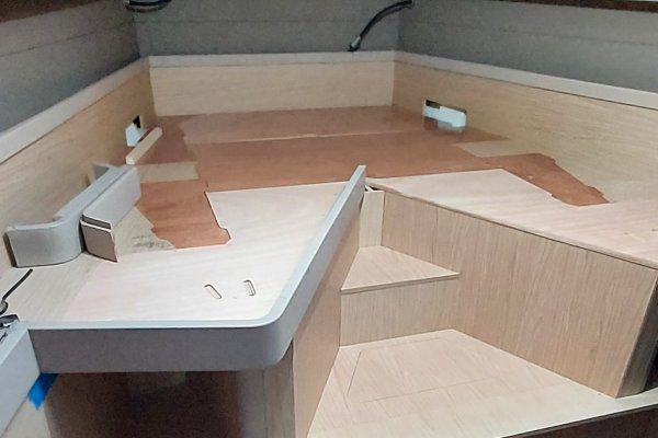 Bow Berth - Oceanis 45 Yacht Modification - Ancasta Yacht Services