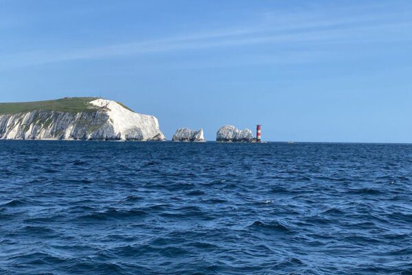 View of the Needles on Ancasta Yacht Club Rally to Cherbourg 2023