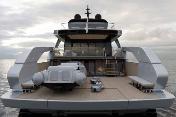 Sanlorenzo SX100 External Photo of upper deck with rib