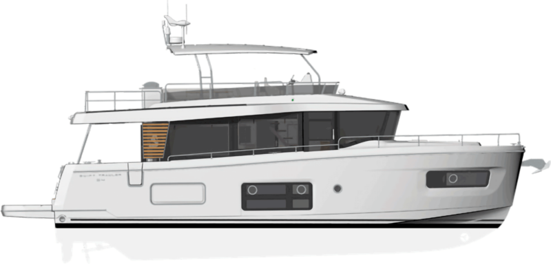 Beneteau Power  Swift Trawler 54 Side Profile