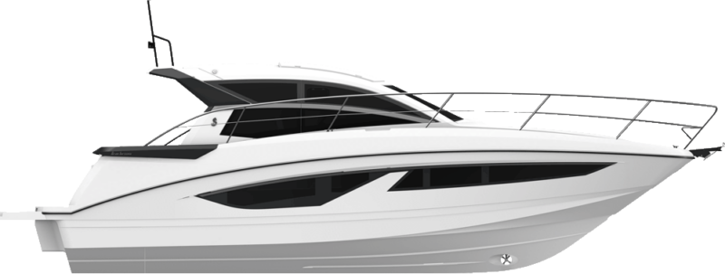 Beneteau Power  Gran Turismo 36 Side Profile