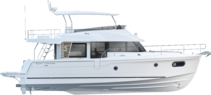 Beneteau Power  Swift Trawler 48 Side Profile